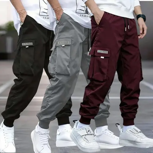 Multi-Pocket Cargo Joggers | Black Streetwear Techwear Bottoms