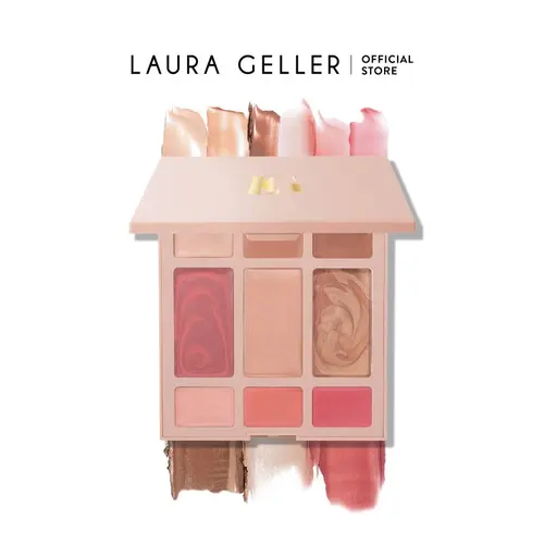 Laura Geller Hydrating Cream Color + Glow Palette for Mature Skin - Blend, Lid, Bronzer, Lip Creams