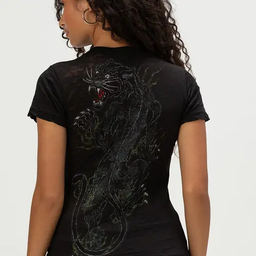 SULLEN Crawling Panther Womens Fitted Tee