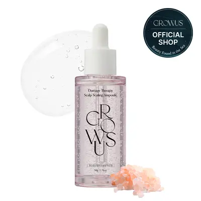 GROWUS Damage Therapy Scalp Scaling Ampoule 1.76 Oz 50g Hair Strengthening Serum for All Hair Types Nourishing Thickening Hair Dandruff care with 7 Collagen Types & 5 Protein Types