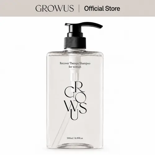 GROWUS Recover Therapy Shampoo for Women with Pomegranate & Plum Extracts Strengthening Anti Hair Loss for Dry Scalp 16.9 Fl Oz 500ml backtoschool