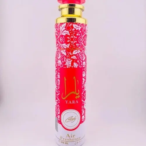 Lattafa Yara Candy EDP Room Spray Air Freshener, 300ml, Floral-Fruit-Vanilla Blend Aroma, Single Item for Women, Suitable for Home-Car
