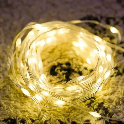 GRANDPATIO Fairy Solar String Light - Solar-Powered Illuminated Ambient LED Decorative Strip Lights with Twinkle Effect for Indoor Use, Ambient Led Lighting, Solar Strip Lights