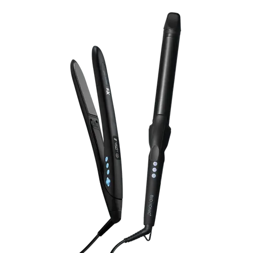 BIO IONIC OFFICIAL: The Precision Styling Duo Bundle - Long Barrel Curling Iron + 10X Styling Iron