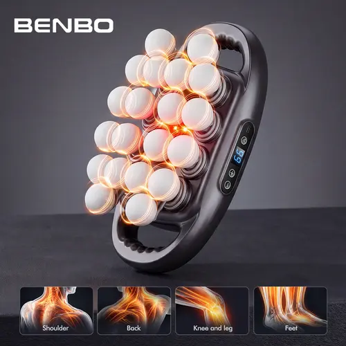 BENBO 20-Ball Massage Gun with 30 Levels & 9 Modes, Quiet Muscle Massager for Back, Shoulders, Legs & Feet, Adjustable Intensity for Daily Relaxation,back to school,back to school haul