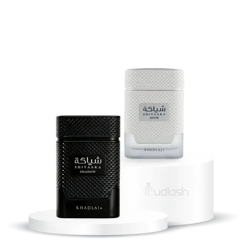 Khadlaj Bundle | Shiyaaka | Shadow + Snow | Men's Fragrance | 100 ML - 3.4 | Eau De Parfum | Pink Pepper - Bergamot & Mandarin