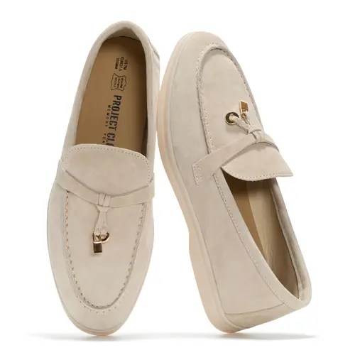 Project Cloud Women's | Moccasins Penny Loafers for Women | Genuine Leather | Memory Foam | Lightweight | Non-Slip - Iris
