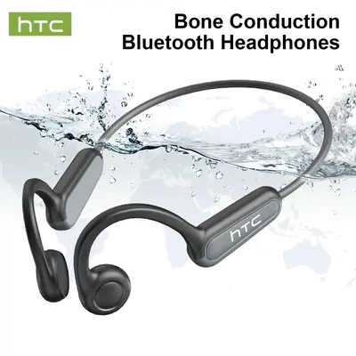 HTC NE66 Open Ear Bluetooth Bone Conduction Sport Headphones Waterproof Earphones Built-in Mic