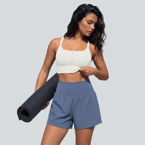 Halara SoftlyZero Airy Super High Waisted 2-in-1  InstantCool Yoga Shorts 5'' with Pockets-Longer Length #BackToSchool