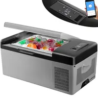 【SummerFinds】VEVOR 12 Volt Refrigerator with APP Control, Portable Mini Car Fridge w/ -4℉-68℉ Cooling Range & 12/24V DC & 110-240V AC Electric Compressor Cooler For Camping, Road Trip, Travel, Outdoor and Home Use