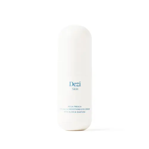 Dezi Skin Agua Fresca Vegan Under Eye Cream - Cooling, Smoothing, Hydrating with Cooling Aloe, Guayusa, Peptides Blend for Brighter Eye Look Skincare Treatment