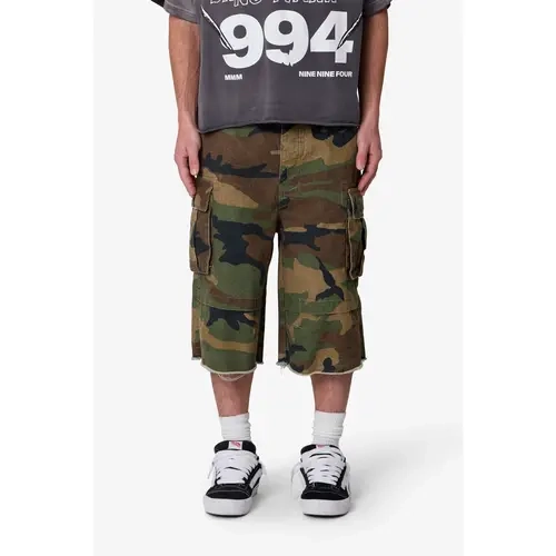 mnml Ultra Baggy Cargo Shorts - Camo