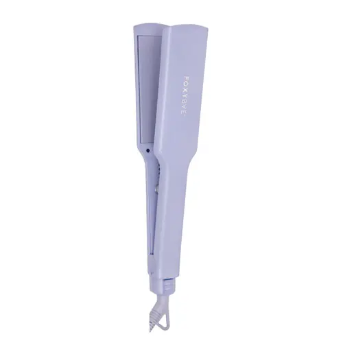 FoxyBae 1.75" Wide Plate Tourmaline Ceramic Hair Straightener – Large Plate Flat Iron for Long, Thick Hair – Smooth, Frizz-Free, Fast Styling – Lunar Lilac – Sleek & Slay Grande