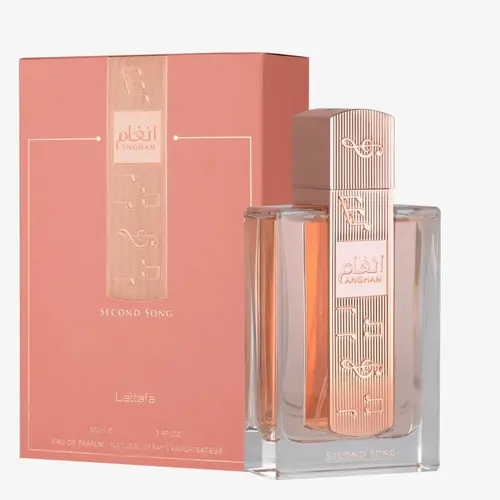 Lattafa Angham Second Song Women's EDP Spray - 100ml Floral & Amber Vanilla Fragrances, Long-Lasting Perfume for Women with Amber, Elegant, Casual Notes