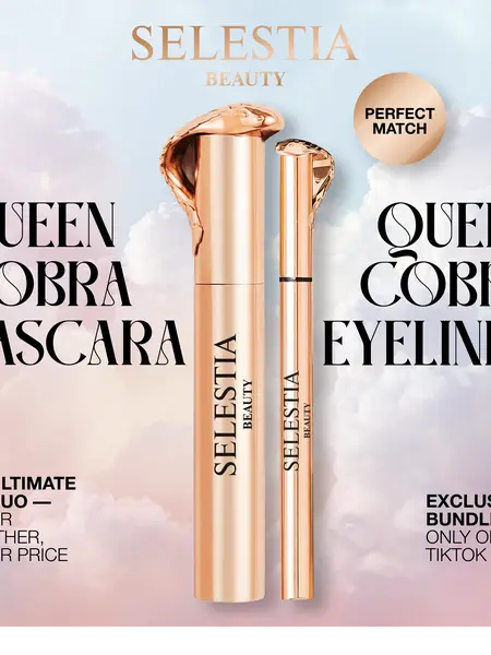 Exclusive TikTok Bundle SELESTIA BEAUTY Queen Cobra Eyeliner & Mascara