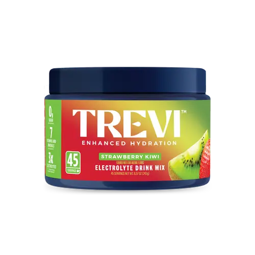 Trevi Sugar Free Strawberry Kiwi Electrolyte Drink Mix – 45 Serving Tub | 0g Sugar, Non-GMO, 7 Vitamins & Minerals, 6 Electrolytes, Energy Hydration Drink Mix, Made in USA