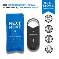 Next Move Breath Spray | Zinc Oral Spray for Fresh Breath | Pre + Postbiotic Formula | Sugar-Free Alcohol-Free | Loop-Top Keychain Bottle | Multiple Flavors and Pack Sizes
