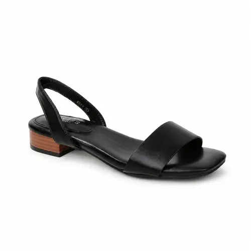 BERNESS Women's Hero Faux Leather Slingback Kitten Heels - Fashionable Slingback Sandals, Classy Sandal, Daily Wear Option, Elegant Minimalist Style, Comfortable Summer Footwear, Daily Wear Sandals