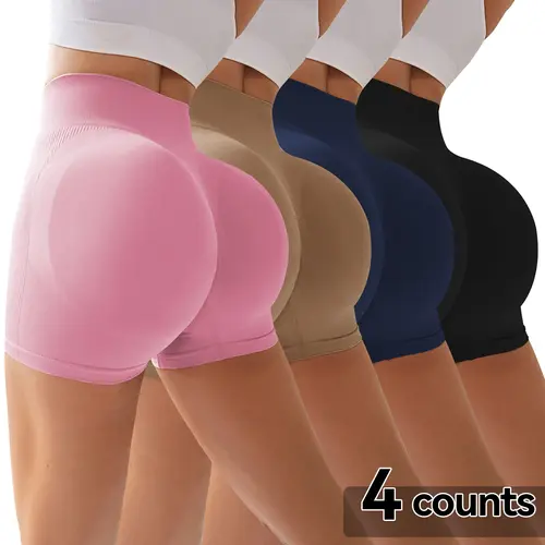High Waist Tummy Control Side-Ribbed Butt-Lifting Seamless Knitted Shorts, Women's Upgraded Lightweight Summer Shorts, Improved Fabric Density & Breathable Comfort