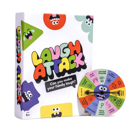 Laugh Attack [Can You Make Your Family Laugh? | A Family Party Card Game for Kids and Adults Ages 5+]