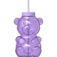 COOL GEAR 64 oz Cartoon Yummy Bear Reusable Water Bottle, BPA-Free Drinkware with Straw Lid, Reusable Water Bottles, Cartoon Water Bottles