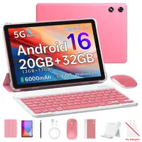 【Back To School】2026 10.1" Android 16 Tablet with Keyboard, Stylus, Mouse,Stan & Case – 3GB base,17GB expand, 32GB ROM, WIFI6,BT5.4, 1280x800 IPS, 8MP+2MP Camera, 6000mAh Battery,for kid’s Gift