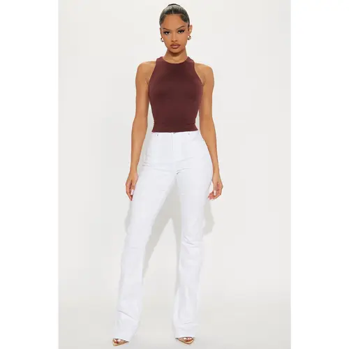 Tall Summer Skies Stretch Bootcut Jeans - White