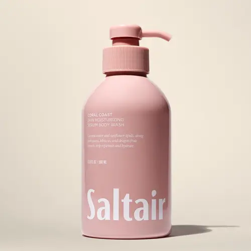 Saltair Coral Coast Body Wash - Skin Moisturizing Serum Body Wash (17 fl oz) - Coconut, Water Lily, Guava