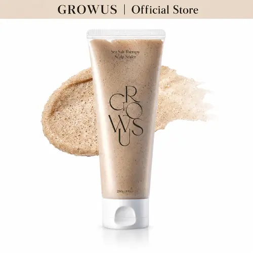 Scalp Exfoliator Scrub for Oily, Itchy & Flaky Scalp | Dead Sea Salt, Salicylic Acid & Niacinamide | Deep Cleansing for Greasy Roots & Buildup | No SLS Paraben-Free | GROWUS 250g campingessentials backtoschool
