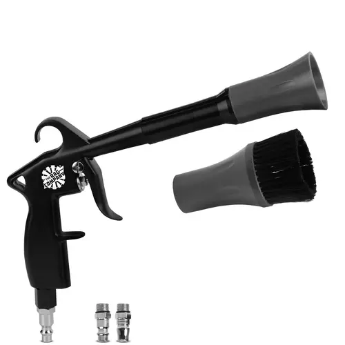 The Rag Company Ultra Air Blaster Portable Handheld Strong Blower - Metal Construction, 1/4" NPT Fit, Vortex Lift Power, Replaceable Parts, for Car + Truck Use, Plastics & Fabrics Cleaning/Inflating Power Tools with Storage, Portable Handheld Blower, Swit