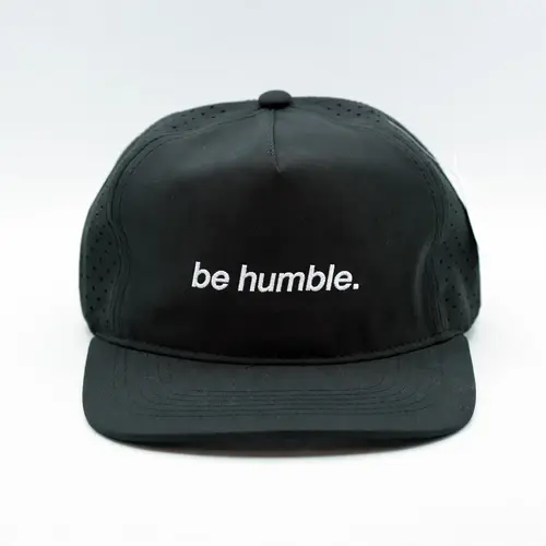 MOJA BASICS "Be Humble" Performance Snapback Golf Sport Hat - Lightweight, Water-Resistant, Stylish Unisex Cap for Golf