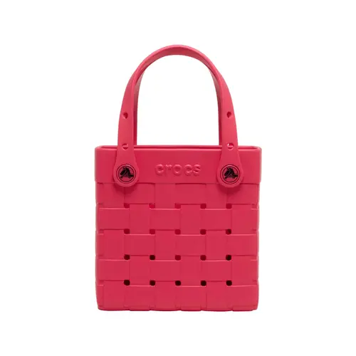 Crocs Classic Small Woven Tote Bag, Cute Shoulder Bag, Accessorize with Bag Charms and Jibbitz Charms
