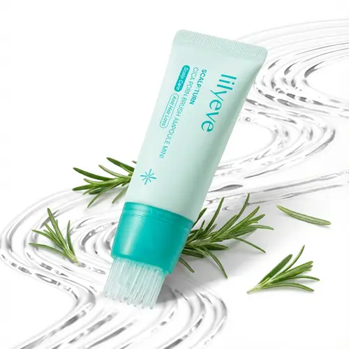 [LILYEVE] SCALPTURN Travel Size Cica PDRN Scalp Serum with Built-In Brush | Dandruff, Flaky & Problem Scalp Care, Korean Hair Care | 1.01 fl. oz.