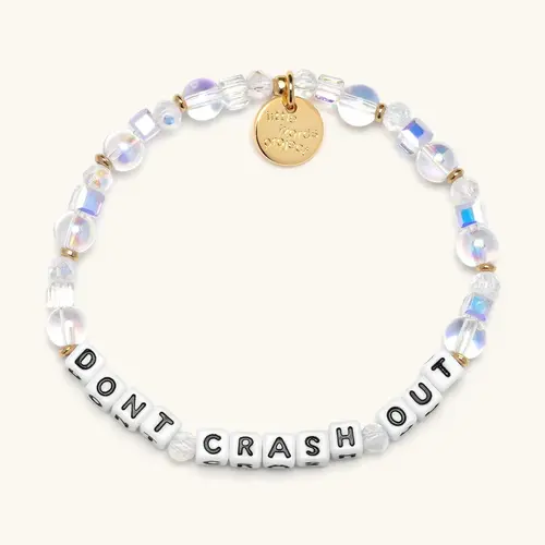 Little Words Project Don't Crash Out Beaded Bracelet, Unique Gifts, Adults' Jewelry Accessories for Daily Wear