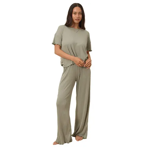 Solly Baby Women's Short-Sleeve Relaxed Fit Casual Pregnancy Sleep Set - Pants, Nightwear, Piece