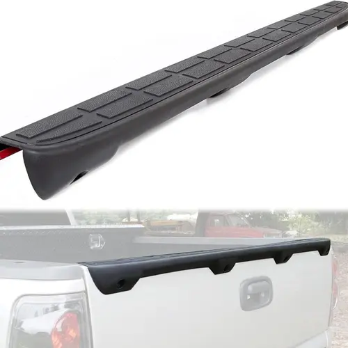 Tailgate Spoiler Cap Cover Compatible with 1999-2007 Chevy Silverado GMC Sierra Replacement for 15932249 GM1909101 Molding Top Protector Textured Black