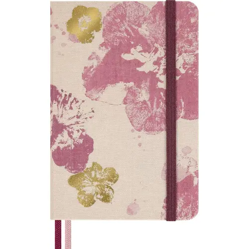 Moleskine Limited Edition Sakura 2026 Cherry Blossom Notebook, Hard Cover, Pocket (3.5" x 5.5") Ruled/Lined, 160 pages Powerful Function Gold Debossing