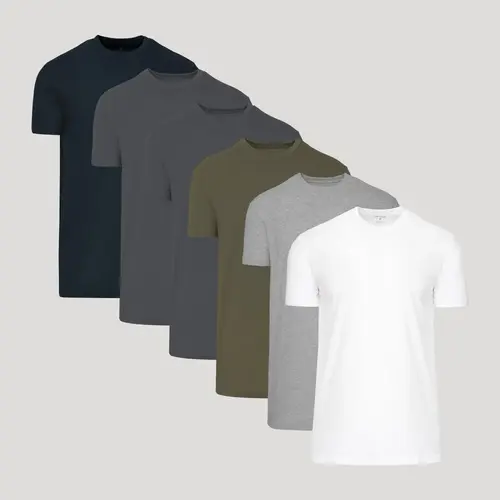 True Classic Men’s Tall Straight Hem Crew Neck T-Shirt – Premium Fitted Long Body Tee for Everyday Wear, Streetwear, Layering, or Men Gifts