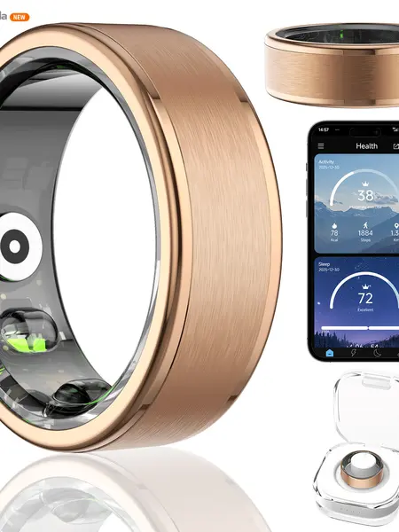 2026 New Smart Ring Health Tracker for Women and Men,5ATM Waterproof ,Fitness Monitor, Sleep Tracker ,No App Subscription