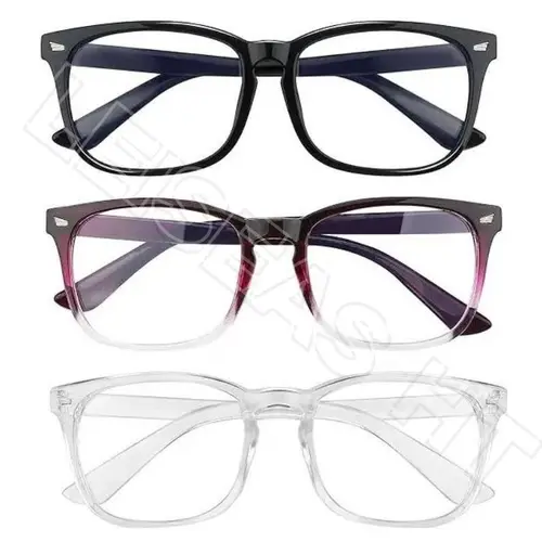 3pcs Blue Light Glasses for Men and Women, Universal Fit Computer Wear Sports Eyewear with Blue Light Lenses, Party-Ready Design