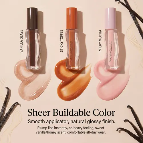 3Pcs Plumping Lip Oil, Lip Glow Oil Tinted Lip Balm Lip Care, Long Lasting Nourishing, Transparent Toot Lip Oil Repairing Lip Lines and Prevents Dry Cracked Lip Plumper (Lip Gloss, Lip Treatment, Glossy