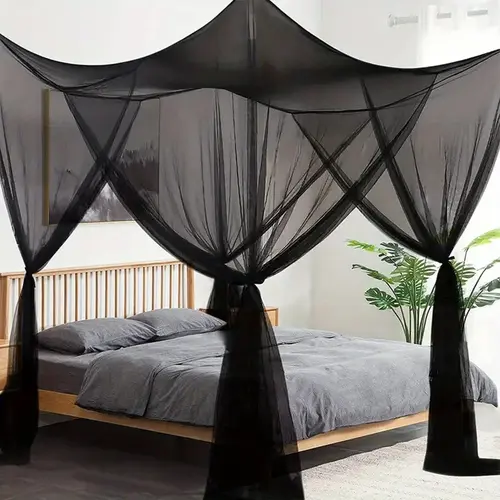 Large Mosquito Net Bed Cover, Four Corner Curtain Set, Princess Style Decoration, Suitable for Everyone, Bedroom Essential, Mosquito Netting, Mosquito Mesh
