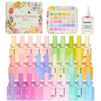 Beetles Spring Gel Nail Polish Kit | 30 Colors HEMA Free Spring Gel Polish with Top and Base Coat, Swatch Card 10ml Each Soak Off UV LED Gel Nail Kit Manicure #Summervibes
