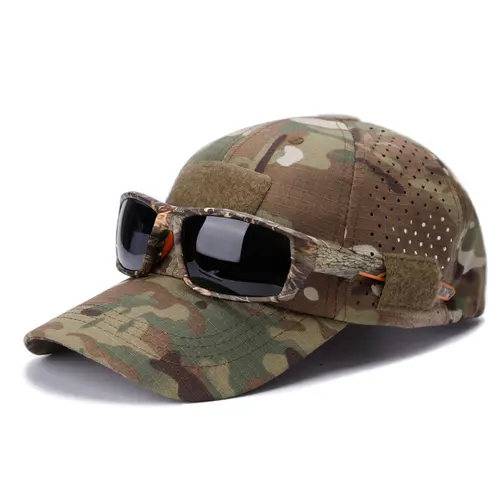Men's 2-Pack Tactical Baseball Caps - Unisex Breathable Mesh Cap Sports & Outdoor Hats with Hook Patch, Black & Navy Blue, Men's Accessories, Accessories Adults, for Hiking/Light Outdoor Use