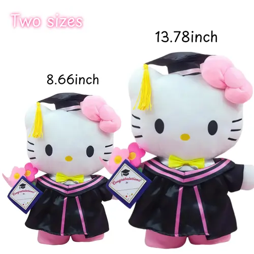 Sanrio Hello Kitty Kuromi Graduation Doll - Iconic Characters for Graduation Celebrations & Collectors, High-Quality Materials, Perfect Gift