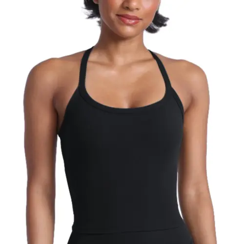 UNISSU Hugcurve Tank Top for Women, Buttery Soft Racerback Longline Crop Top with Scoop Neck & Built-in Padded Bra for Gym, Tank Tops, Workout Clothes Women, Sports Top