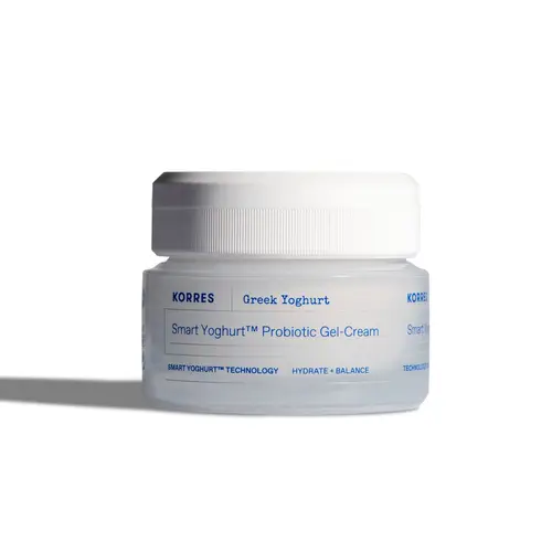 Greek Yoghurt Nourishing Probiotic Gel-Cream, Lightweight Face Moisturizer with Pre and Probiotics, Time-Released Hydration for 48 Hours, Microbiome Technology for Balanced Skin, 1.4 Fl Oz | KORRES