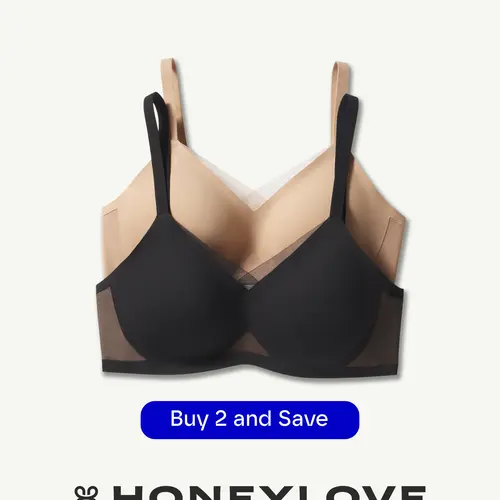 Honeylove CrossOver Wireless Bra - Bundle 2 and Save