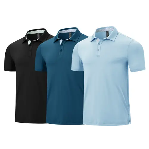 GOPUNE Men's Classic Polo Shirts Short,Moisture Wicking,Soft,Breathable, Fashion Cotton Golf Polo Tennis T-Shirts Casual Contrast Collared Work Polo Shirts Sports Tops #summervibes #outdoorfun