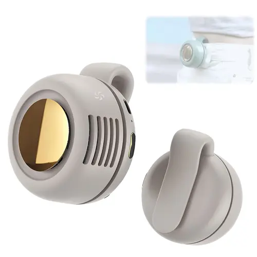 Portable Silent Mini Bladeless Electric, 3 Speeds Adjustable & Queit, Hands Free Shirt and Waist Clips Whirlwind Fans, USB Rechargeable Cooling Fan, Suitable for Outdoor Travel Office